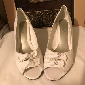 🔥CYBER SALE 🔥low heel open toe pumps w/Bow knot